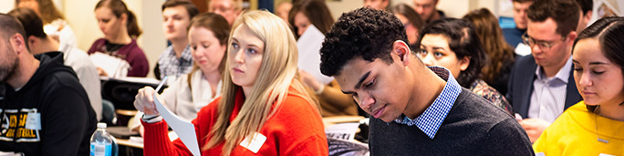 Students in a classroom